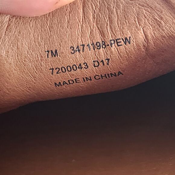 Frye Ivy Slip On Sneakers Women's 7M Pewter Leather Loafer Flats - Picture 7 of 8